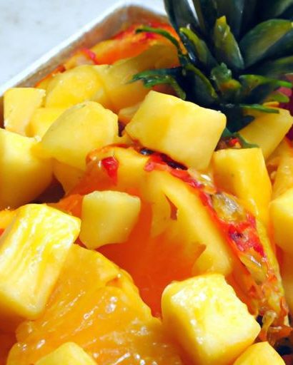 Tropical Fruit Breakfast Bowl: Pineapple Paradise in a Bowl