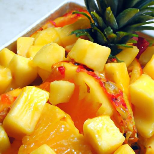 Tropical Fruit Breakfast Bowl: Pineapple Paradise in a Bowl