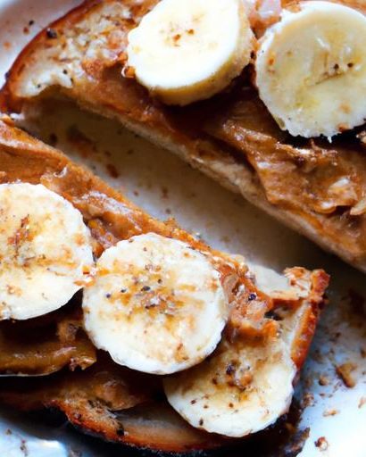 Power-Packed Vegan Toast: Peanut Butter & Banana Bliss
