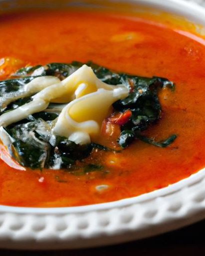 Creamy Tomato Spinach Orzo Soup: A Sweet Savory Delight