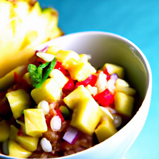 Tropical fruit Breakfast⁣ Bowl: Pineapple Paradise in⁣ a Bowl