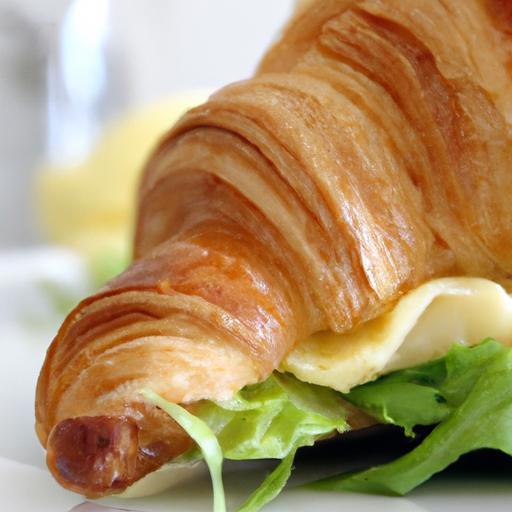 Golden Morning Bliss: Crafting the Perfect Egg & Cheese Croissant