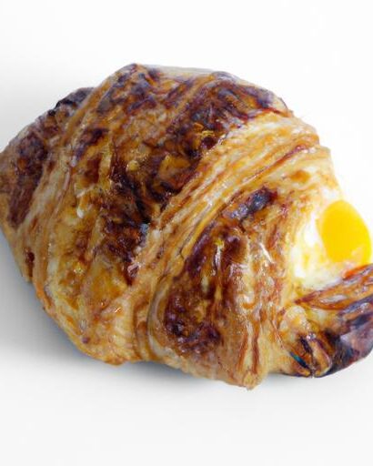 Golden Morning Bliss: Crafting the Perfect Egg & Cheese Croissant