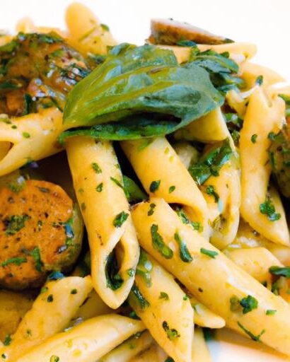 Savor the Flavor: Irresistible Sausage Pesto Pasta Recipe