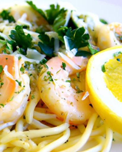 Zesty Creamy Lemon Garlic Shrimp Pasta: A Flavorful Delight