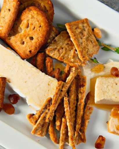 Sweet Meets Savory: Brie with Honey and Crunchy Crackers