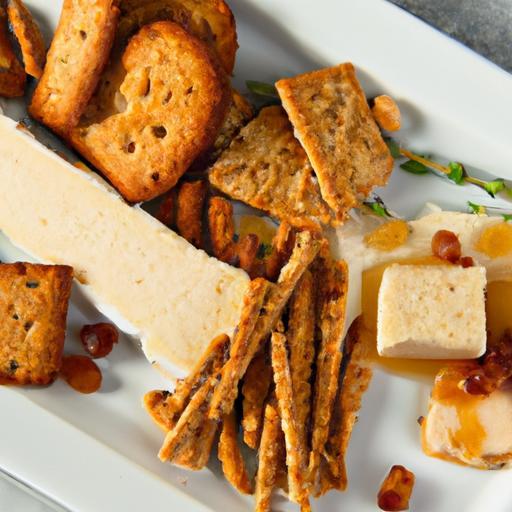Sweet Meets Savory: Brie with Honey and Crunchy Crackers