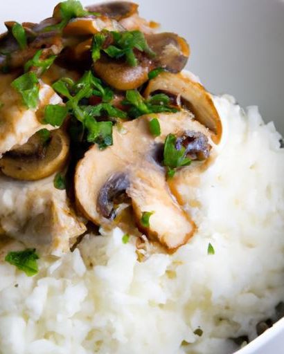 Creamy Mushroom Chicken and Rice: A Comfort Food Classic