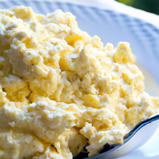 Fluffy Scrambled Eggs with Cottage Cheese: A Protein Boost