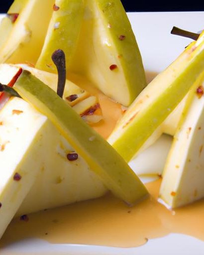 Blue Cheese & Pear Tower: A Sweet and Savory Delight