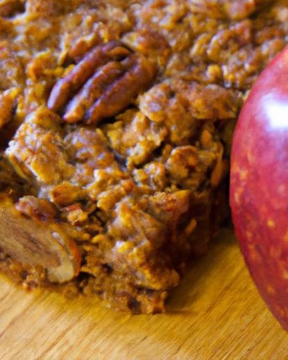 Wholesome Pecan Apple Oatmeal Bars: A Tasty Healthy Treat