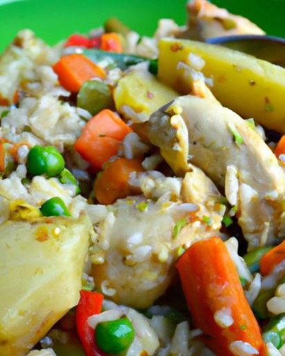 Hearty Chicken and Rice Casserole Loaded with Veggies