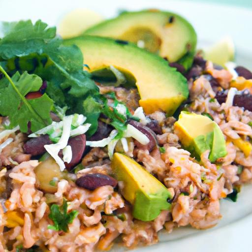 Creamy​ avocado‍ Rice ‍and ⁤beans:​ A Nutritious‌ Flavor Fusion