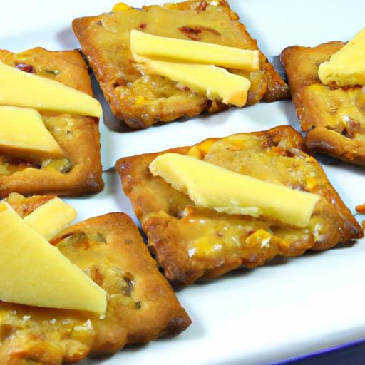 Spicy​ Meets Sweet: Pepper Jack & Pineapple on Crackers