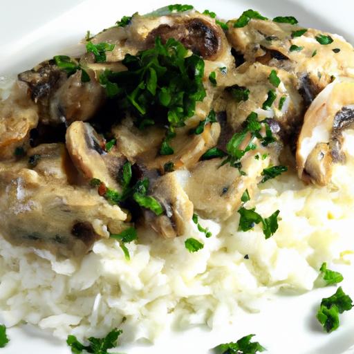 Creamy Mushroom chicken and Rice: A Comfort Food Classic