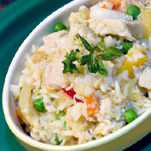 Hearty Chicken and Rice Casserole Loaded with Veggies