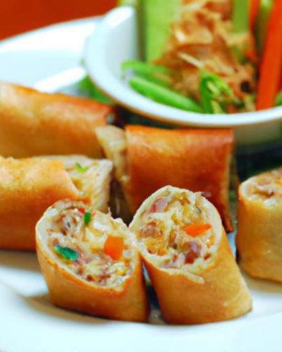 Crispy Egg Rolls Packed with Eggs and Fresh Veggies Delight