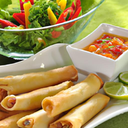 Crispy egg​ Rolls Packed with Eggs and⁢ Fresh Veggies⁣ Delight