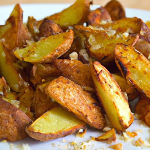 Golden Garlic Parmesan Potato Wedges: Crispy Baked Perfection
